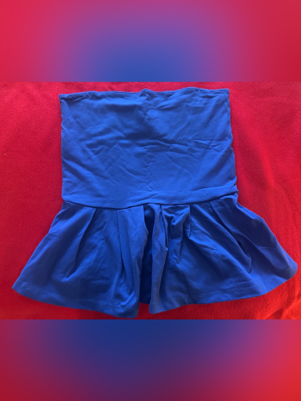 Susana Monaco Cobalt Blue Strapless Top